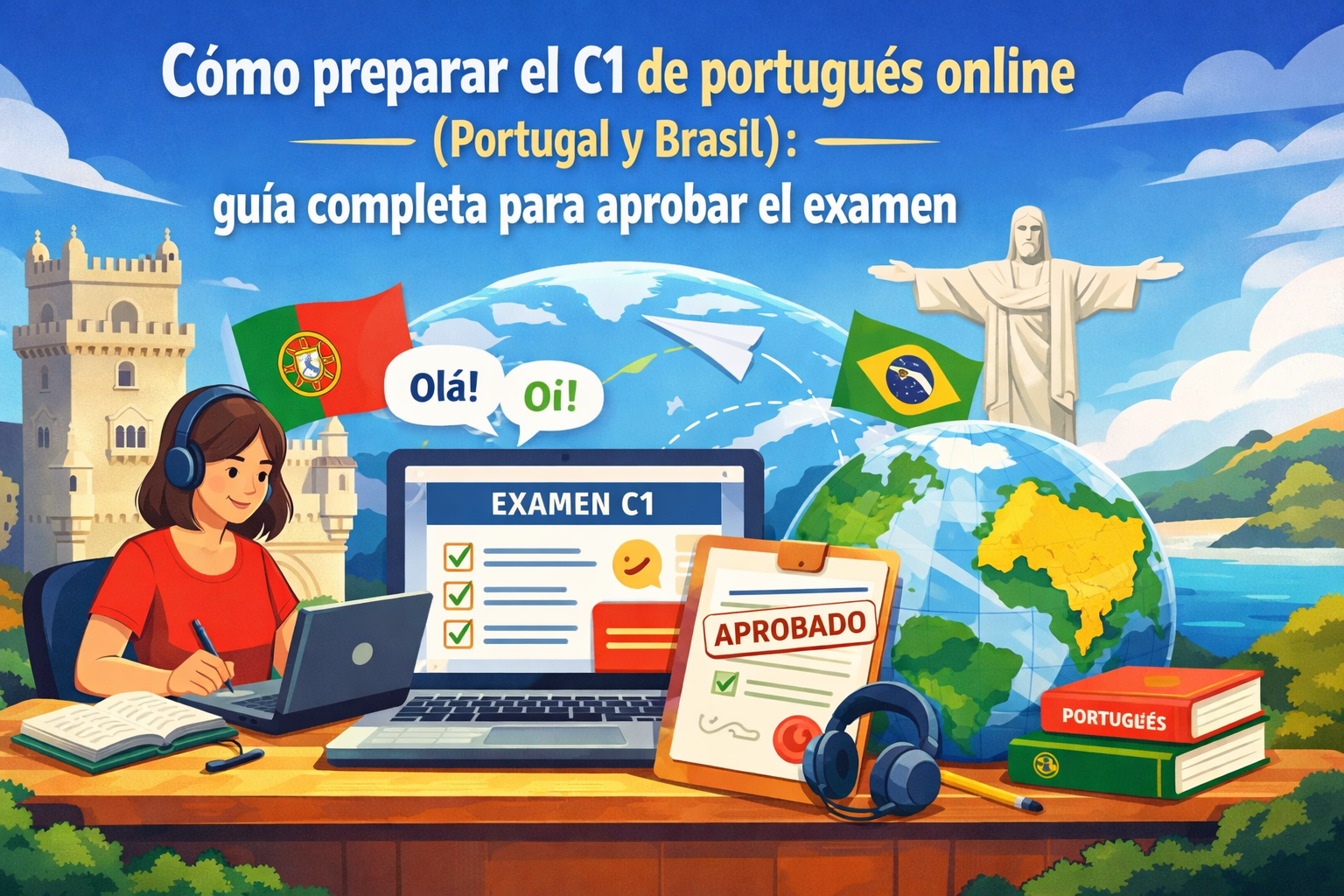 preparar C1 portugués online