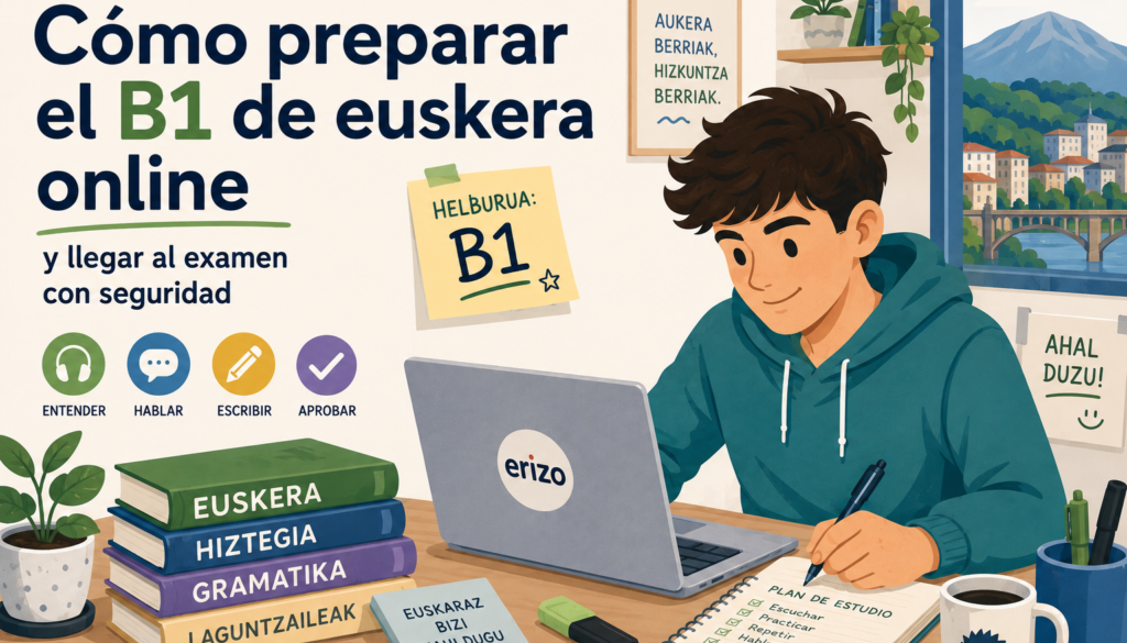 Cómo preparar el B1 de euskera online